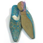 Embossed Leather Slippers
