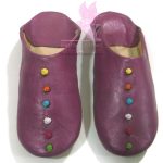Leather Button Slippers