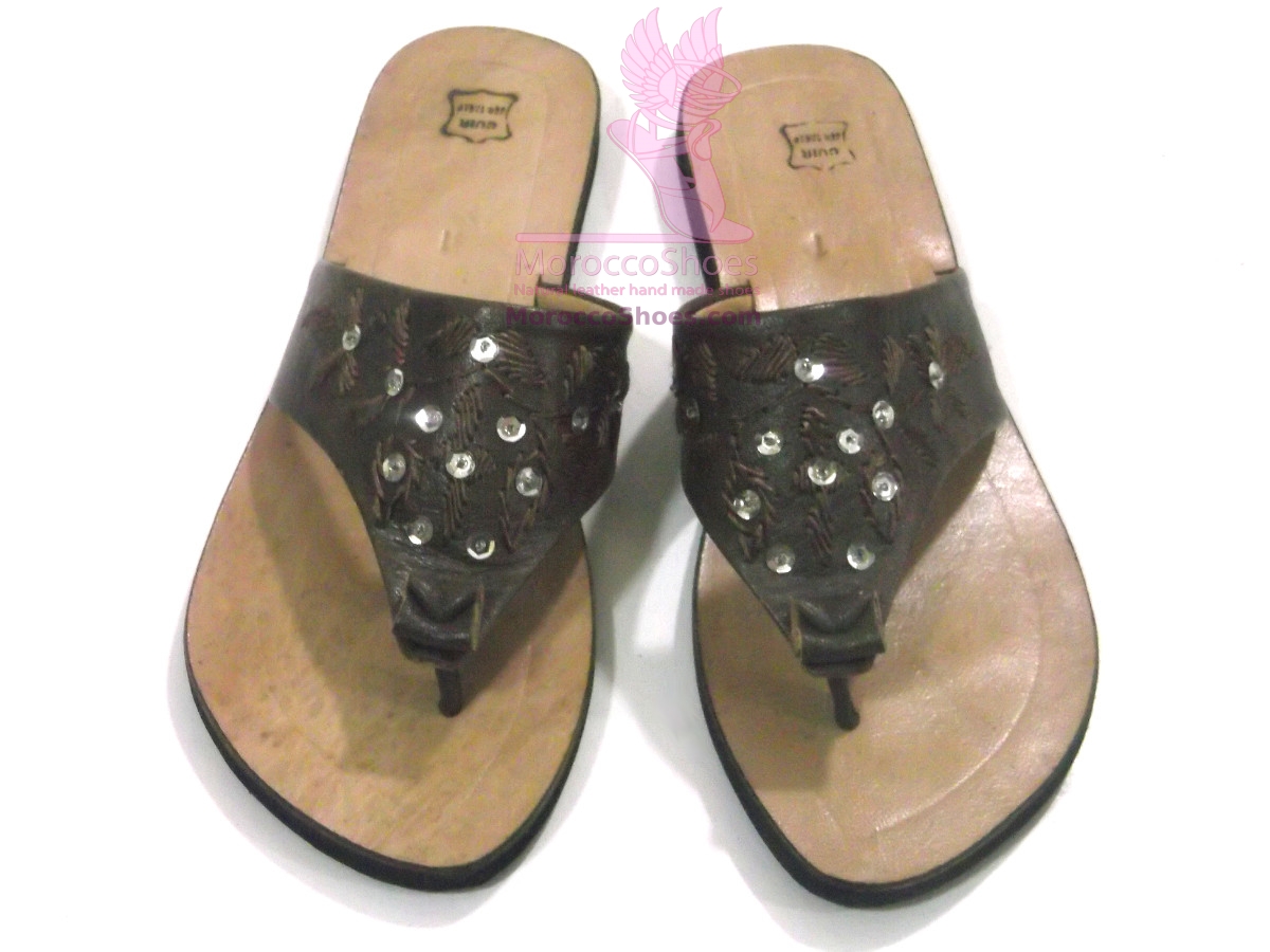 Embroidered Thong Sandal