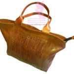 Woven Panel Tote