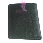 Textured Leather Billfold Wallet